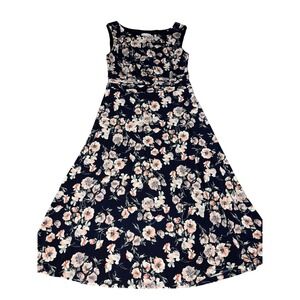 NorthStyle Floral Print Sleeveless‎ Ruched Waist Maxi Dress Size 10